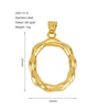Wholesale Stainless Steel Letter Pendant Clavicle Chain With Electroplating And Concaveconvex Design