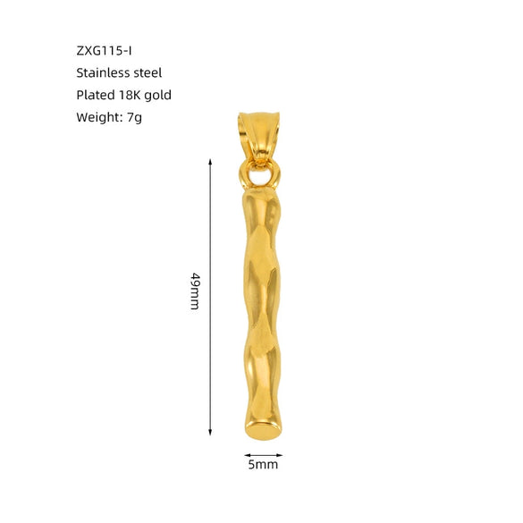 Wholesale Stainless Steel Letter Pendant Clavicle Chain With Electroplating And Concaveconvex Design