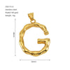 Wholesale Stainless Steel Letter Pendant Clavicle Chain With Electroplating And Concaveconvex Design