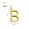 Wholesale Stainless Steel Letter Pendant Clavicle Chain With Electroplating And Concaveconvex Design