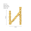 Wholesale Stainless Steel Letter Pendant Clavicle Chain With Electroplating And Concaveconvex Design