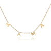 Wholesale Stainless Steel Letter Pendant Necklace Electroplated Unisex Clavicle Chain
