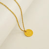 Wholesale 316L Stainless Steel Letter Pendant Necklace For Female