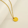 Wholesale 316L Stainless Steel Letter Pendant Necklace For Female