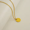 Wholesale 316L Stainless Steel Letter Pendant Necklace For Female