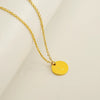 Wholesale 316L Stainless Steel Letter Pendant Necklace For Female