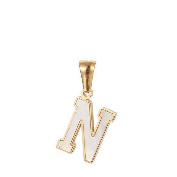Wholesale Stainless Steel Letter Pendant Necklace With Electroplating Niche Classic And Joker Fashion Style