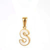 Wholesale Stainless Steel Letter Pendant Necklace With Electroplating Niche Classic And Joker Fashion Style