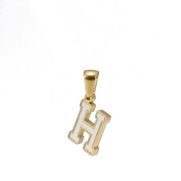 Wholesale Stainless Steel Letter Pendant Necklace With Electroplating Niche Classic And Joker Fashion Style