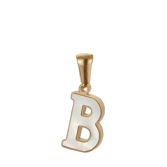 Wholesale Stainless Steel Letter Pendant Necklace With Electroplating Niche Classic And Joker Fashion Style