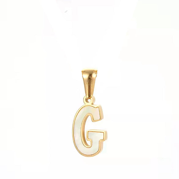 Wholesale Stainless Steel Letter Pendant Necklace With Electroplating Niche Classic And Joker Fashion Style