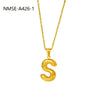 Wholesale Stainless Steel Letter Pendant Necklace With Electroplating Treatment Fashion Style