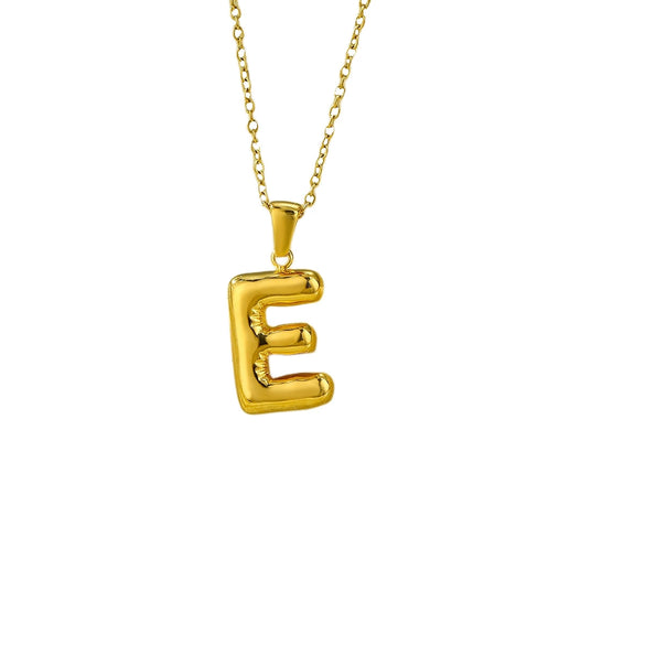 Wholesale Stainless Steel Letter Pendant Necklace With Electroplating Treatment Fashion Style