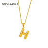 Wholesale Stainless Steel Letter Pendant Necklace With Electroplating Treatment Fashion Style