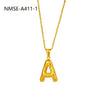 Wholesale Stainless Steel Letter Pendant Necklace With Electroplating Treatment Fashion Style