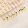 Wholesale Stainless Steel Letter Pendant Necklace With Electroplating Treatment