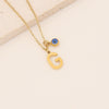 Wholesale Stainless Steel Letter Pendant Necklace With Electroplating Treatment