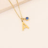 Wholesale Stainless Steel Letter Pendant Necklace With Electroplating Treatment