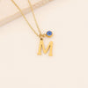 Wholesale Stainless Steel Letter Pendant Necklace With Electroplating Treatment
