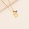 Wholesale Stainless Steel Letter Pendant Necklace With Electroplating Treatment
