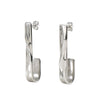Wholesale 316L Stainless Steel Light Luxury Geometric Hook Earrings For Women Electroplated