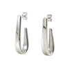 Wholesale 316L Stainless Steel Light Luxury Geometric Hook Earrings With Electroplating
