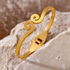 Wholesale Stainless Steel Light Luxury Geometric 18K Gold Plated Bracelet
