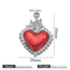 Wholesale Stainless Steel Light Luxury Heart Pendant Necklace For Women Electroplated Colorpreserving Diy