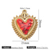 Wholesale Stainless Steel Light Luxury Heart Pendant Necklace For Women Electroplated Colorpreserving Diy