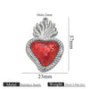 Wholesale Stainless Steel Light Luxury Heart Pendant Necklace For Women Electroplated Colorpreserving Diy