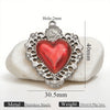 Wholesale Stainless Steel Light Luxury Heart Pendant Necklace For Women Electroplated Colorpreserving Diy