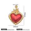 Wholesale Stainless Steel Light Luxury Heart Pendant Necklace For Women Electroplated Colorpreserving Diy