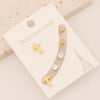 Wholesale Stainless Steel Lightning Star Earrings With Electroplating For Women Personality Cross And Butterfly Designs