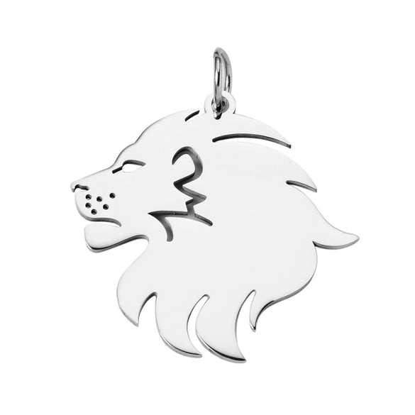 Wholesale Stainless Steel Lion Key Chain Jewelry Pendant With Electroplating