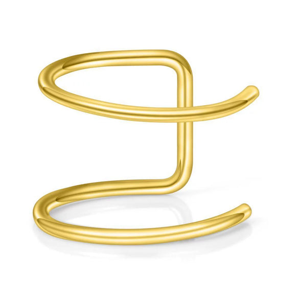 Wholesale Stainless Steel Lip Clip Lip Ring Ear Clip Jewelry With Geometric Style And Electroplating Process