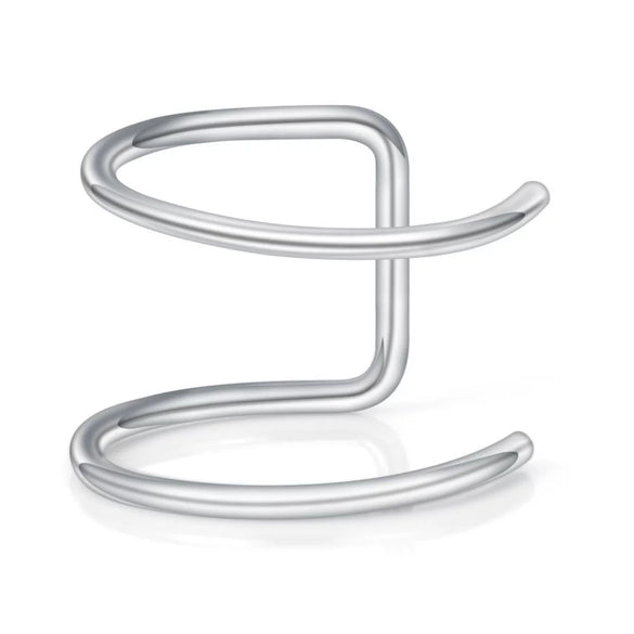 Wholesale Stainless Steel Lip Clip Lip Ring Ear Clip Jewelry With Geometric Style And Electroplating Process