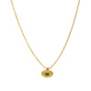 Wholesale Stainless Steel Literary Retro Necklace With Horseshoe Star Drop Shape Pendant Vacuum Plated 18K Gold Color