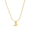 Wholesale Stainless Steel Literary Retro Necklace With Horseshoe Star Drop Shape Pendant Vacuum Plated 18K Gold Color