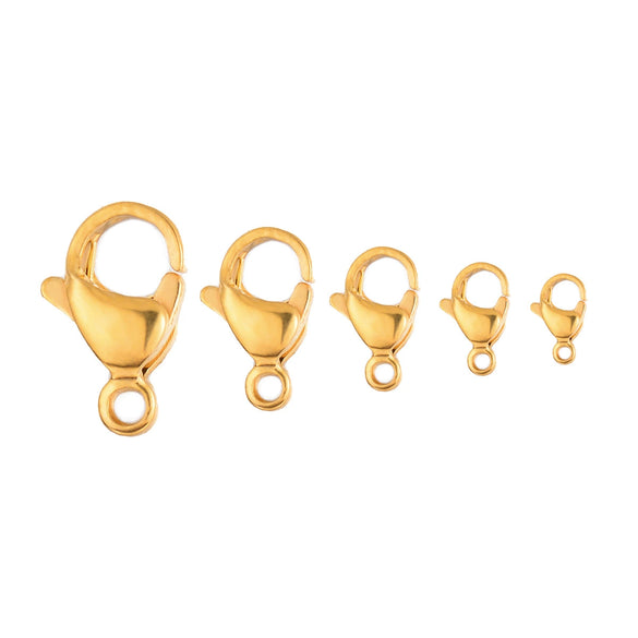 Wholesale Stainless Steel Lobster Buckle For Diy Jewelry Connection Electroplated