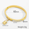 Wholesale Stainless Steel Lock Bag Bracelet With Rose Gold Electroplating For Female Light Luxury Style