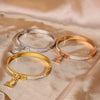 Wholesale Stainless Steel Lock Bag Bracelet With Rose Gold Electroplating For Female Light Luxury Style