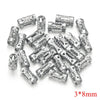 Wholesale Stainless Steel Long Tube Hollow Beaded Spacer Loose Beads For Diy Jewelry 18K Gold Vacuum Plated Electroplated Fashion Style