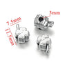 Wholesale Stainless Steel Love Beaded Bracelet With Bow And Skull Beads Electroplated Jewelry Accessories