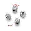 Wholesale Stainless Steel Love Beaded Bracelet With Bow And Skull Beads Electroplated Jewelry Accessories