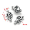 Wholesale Stainless Steel Love Beaded Bracelet With Bow And Skull Beads Electroplated Jewelry Accessories