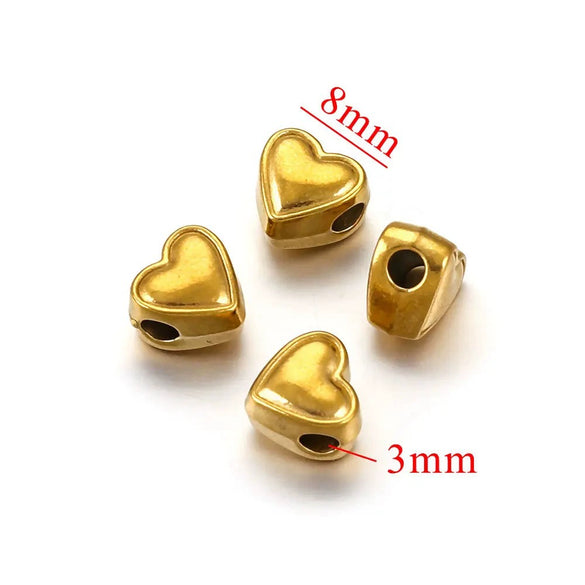 Wholesale Stainless Steel Love Beaded Bracelet With Bow And Skull Beads Electroplated Jewelry Accessories