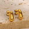Wholesale Stainless Steel Love Bow Earrings With Star And U Shape Electroplated For Women