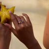Wholesale Stainless Steel Love Bow Open Ring Gold And Silver Color Matching Electroplated For Women