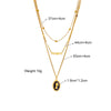 Wholesale Stainless Steel Love Butterfly Pendant Necklace With Electroplating Treatment For Women