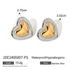 Wholesale Stainless Steel Love Earrings With Geometric Pattern And Electroplating Treatment For Women